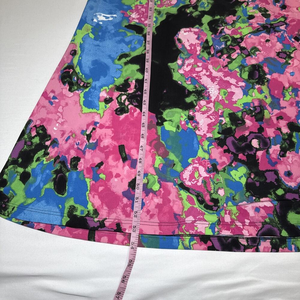 Twiggy London Colorful Maxi Dress Drawstring Waist Sleeveless Stretch Size S EUC - Picture 9 of 13